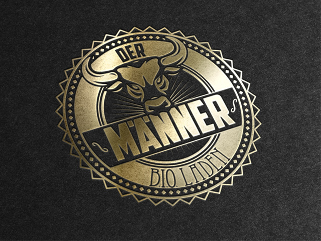 Logo gold Maenner Bioladen